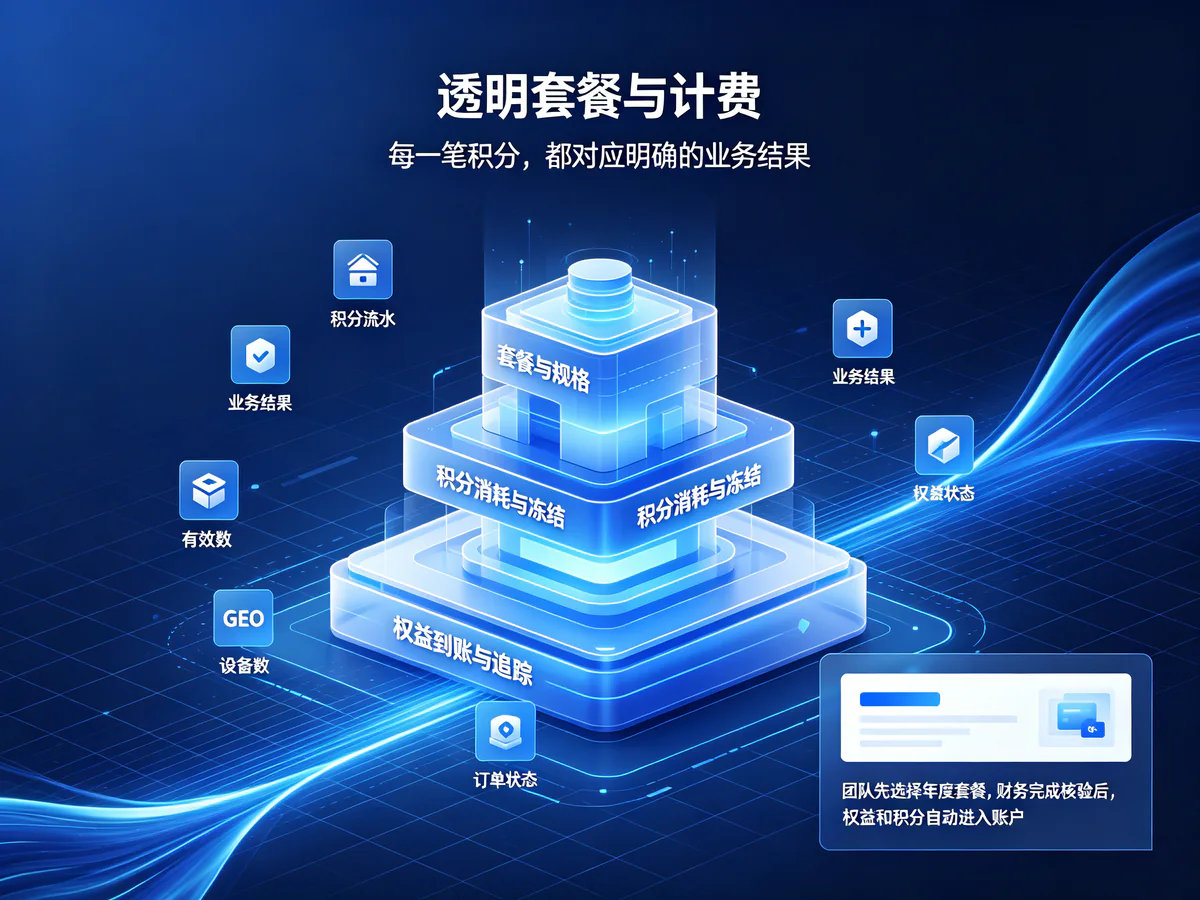 透明套餐与计费能力预览